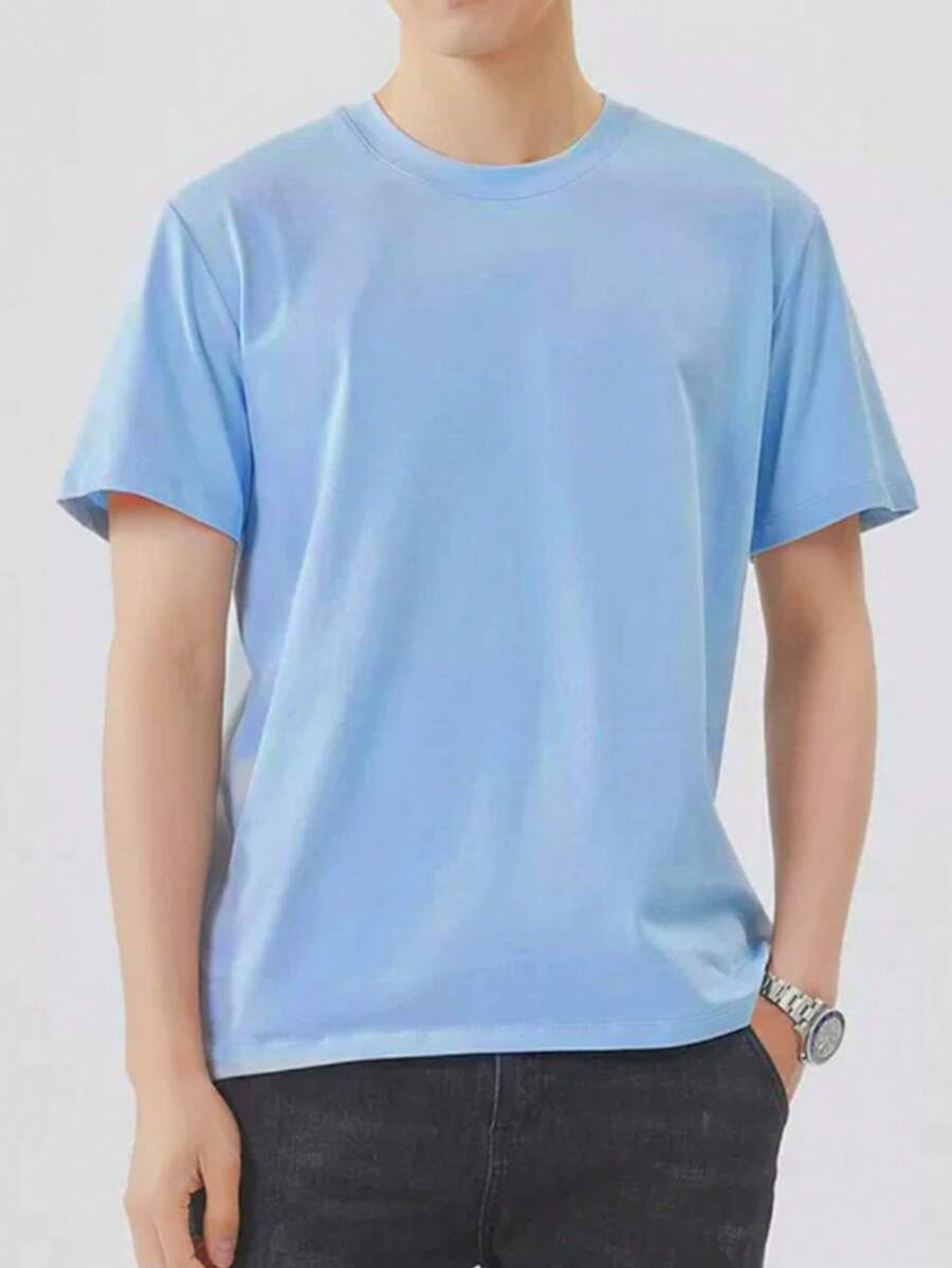Camiseta de verão Masculina Lisa