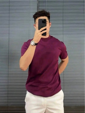 Camiseta de verão Masculina Lisa