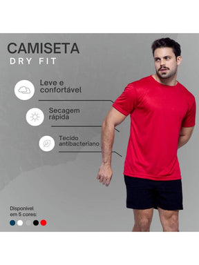 Kit Power Move – 5 Camisetas Dry Fit Active Premium