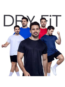 Kit Power Move – 5 Camisetas Dry Fit Active Premium