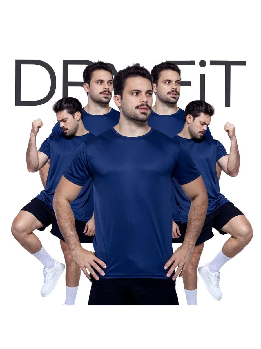 Kit Power Move – 5 Camisetas Dry Fit Active Premium
