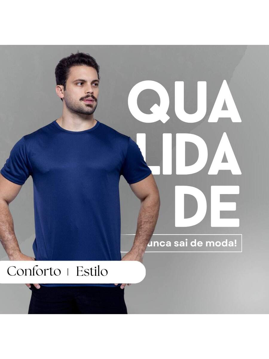 Kit Power Move – 5 Camisetas Dry Fit Active Premium