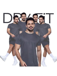 Kit Power Move – 5 Camisetas Dry Fit Active Premium