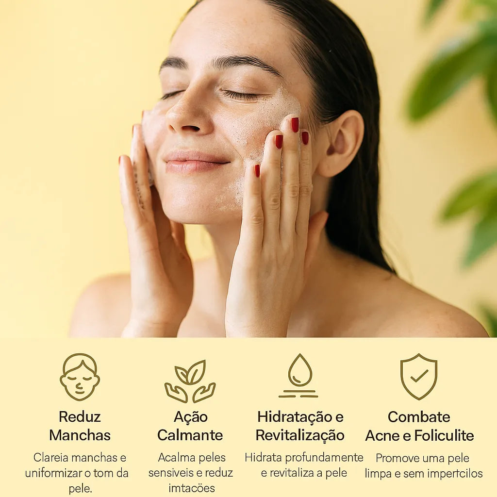 Sabonete Artesanal de Açafrão e Dolomita