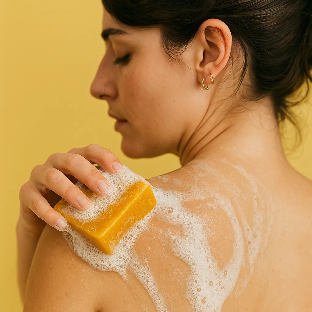 Sabonete Artesanal de Açafrão e Dolomita