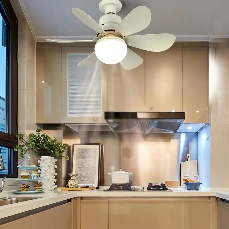 Ventilador + Iluminação LED em 1 Só Produto