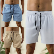 Kit 3 short bermudas em LINHO PREMUM - LEVE 3 PAGUE 1