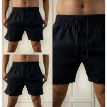 Kit 3 short bermudas em LINHO PREMUM - LEVE 3 PAGUE 1