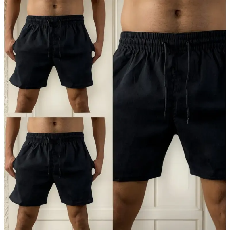 Kit 3 short bermudas em LINHO PREMUM - LEVE 3 PAGUE 1