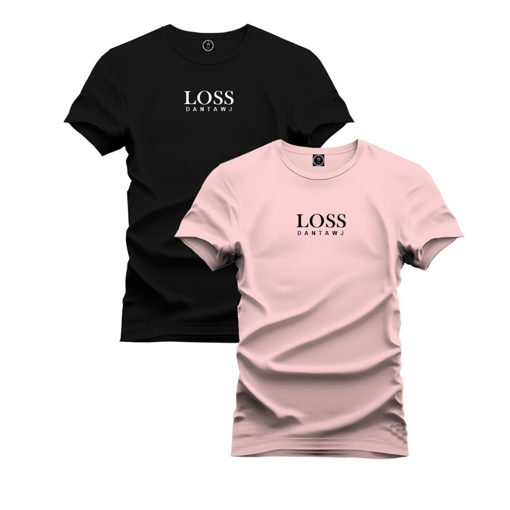 Kit 2 Camiseta Masculina Algodão Premium Loss